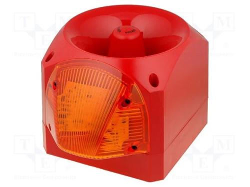 Sinalizador: Sonoro- Fônico, 10÷60vdc, Sirene,Luz com Flash
