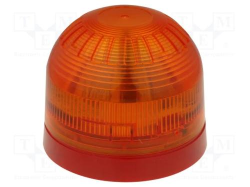Sinalizador: Luminoso, Luz com Flash, Vermelho, Sonos, 17÷60vdc