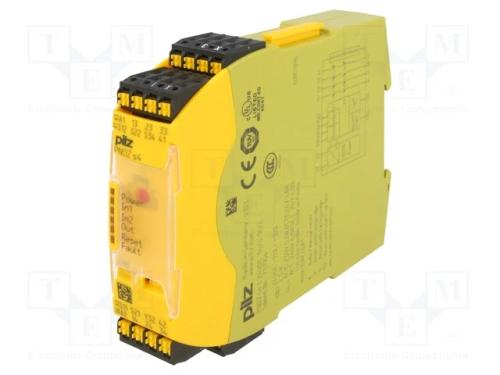 Módulo: Relé de Segurança, Pnoz S4, Uten: 24vdc, In: 3, Out: 5, Ip40
