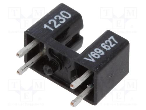 Sensor: Acoplador Óptico, Larg.Ranhuras: 2,8mm, 70v