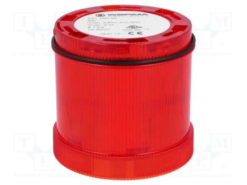 Sinalizador: Luminoso, Lâmpada Ba15d, Vermelho, 12÷240vdc, Ip65