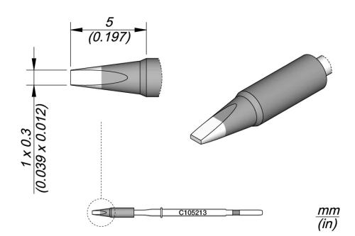 Chisel Cartridge 1 X 0.3