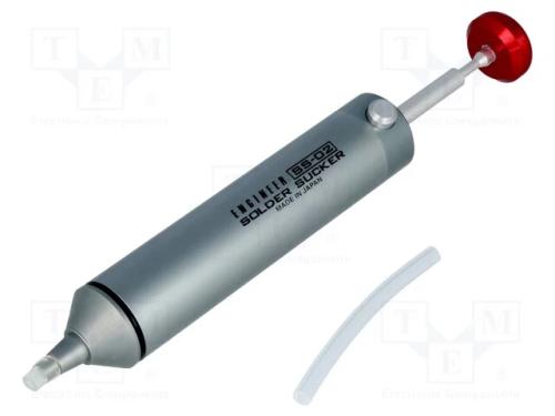 Aspirador de Fumo, 2mm, Silicone, Com: 153mm, Mat: Alumínio