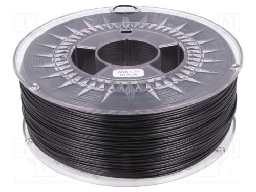 Filamento: Asa, : 1,75mm, Preta, 230÷240c, 1kg, Solúvel