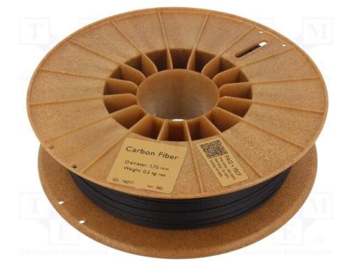 Filamento: PA12 + 15CF, 1,75mm, preta, 250÷290C, .