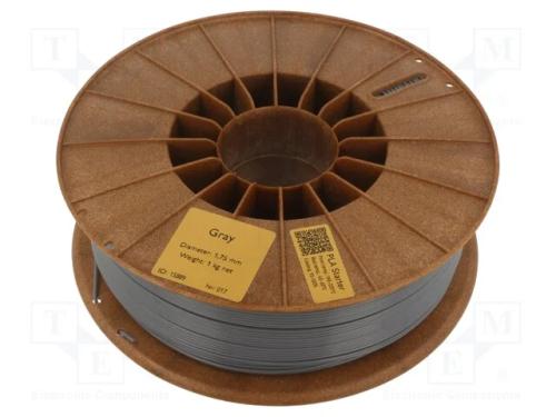 Filamento: PLA, 1,75mm, cinzenta, 190÷225C, 1kg