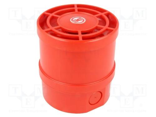 Sinalizador: sonoro, sirene, 110÷240VAC, 115dB, 1.