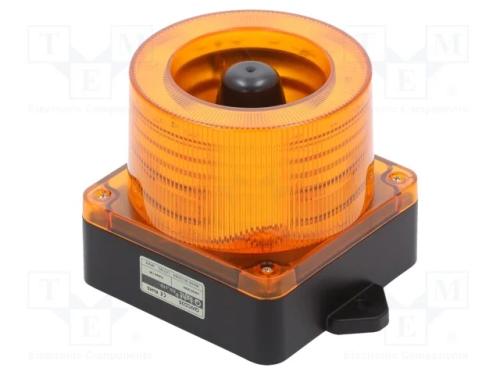Sinalizador: Sonoro- Fônico, 10÷30vdc, Led, Âmbar, Ip66, 115db