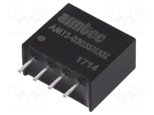 Indutor: Dc/Dc, 1w, Uent: 2,97&divide;3,63v, Usai: 3,3vdc, Isai: 303ma, Sip4