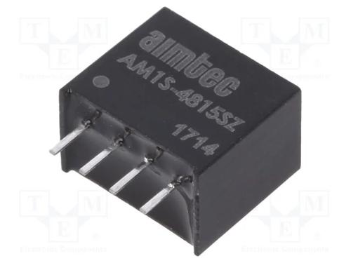 Indutor: Dc/Dc, 1w, Uent: 43,2&divide;52,8v, Usai: 15vdc, Isai: 67ma, Sip4