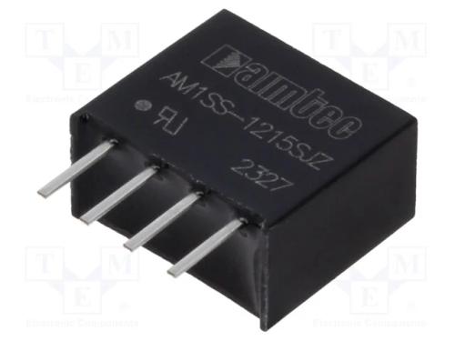 Indutor: DC/DC, 1W, Uent: 10,8&divide;13,2V, Usai: 15VDC.