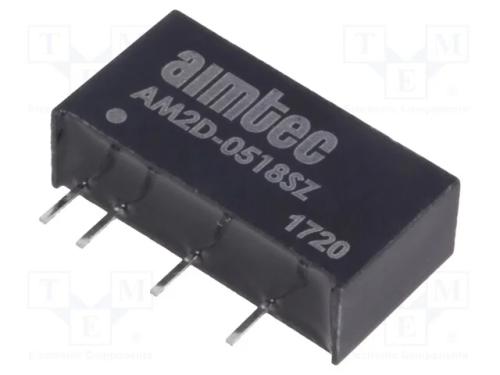 Indutor: DC/DC, 2W, Uent: 4,5&divide;5,5V, Usai: 18VDC, .