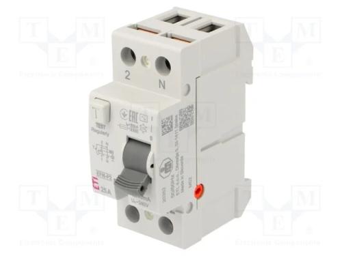 Interruptor de Corrente Diferencial, Inom: 25a, Polos: 2, Ip20