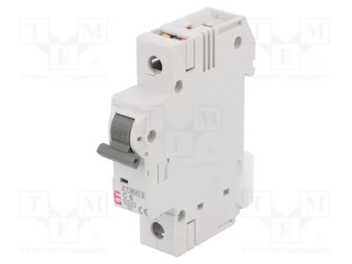 Disjuntor Contra Sobreintensidades, 230/400vac, Inom: 6a, Car: C