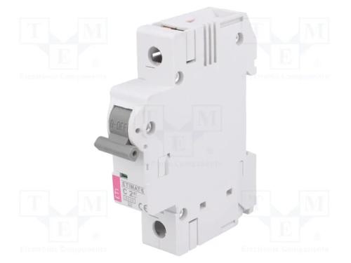 Disjuntor Contra Sobreintensidades, 230/400vac, Inom: 25a, Car: C