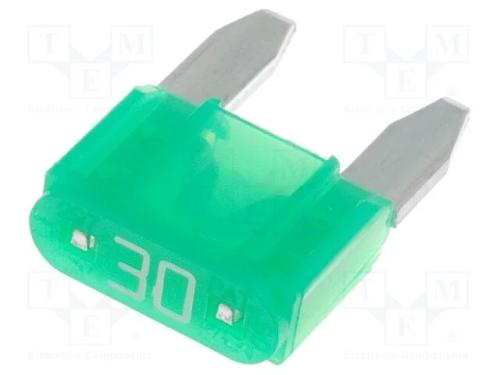 Fusível: Baixa Tensão, 30a, 32vdc, Automotivo, 10,9mm, Mini