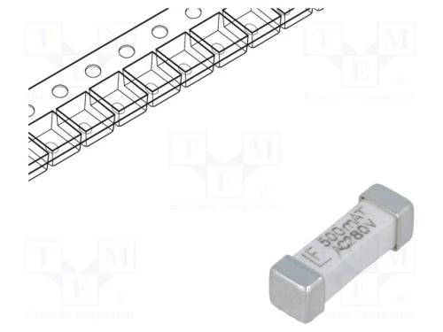 Fusível: baixa tensão, retardado, 500mA, 280VAC, .