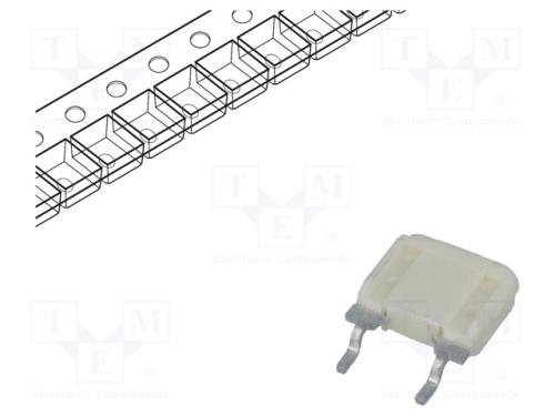 Fusível: baixa tensão, rápido, 2A, 350VAC, SMD, 1.