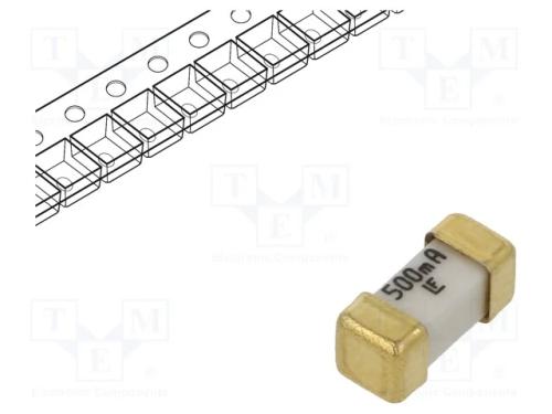 Fusível: baixa tensão, super-imediato, 500mA, 125.