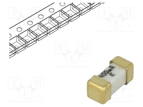 Fusível: baixa tensão, super-imediato, 400mA, 125.