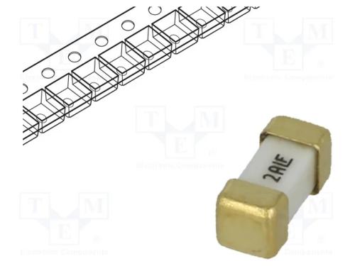 Fusível: baixa tensão, super-imediato, 2A, 125VAC.