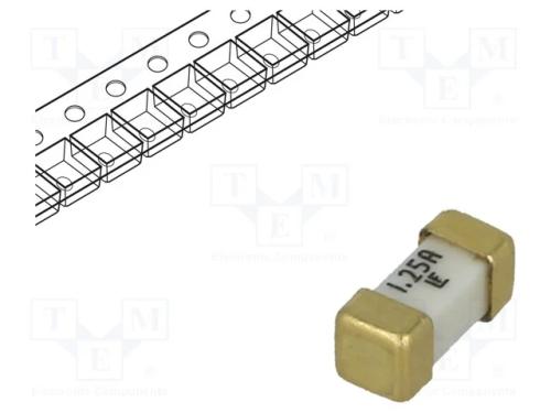 Fusível: baixa tensão, super-imediato, 1,25A, 125.
