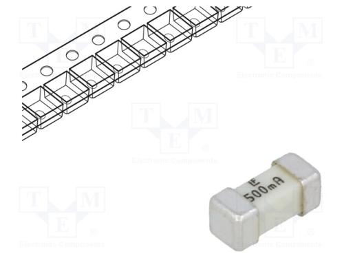 Fusível: baixa tensão, super-imediato, 500mA, 125.
