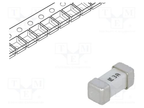 Fusível: baixa tensão, super-imediato, 3A, 125VAC.