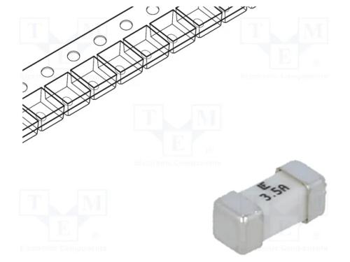 Fusível: baixa tensão, super-imediato, 3,5A, 125V.
