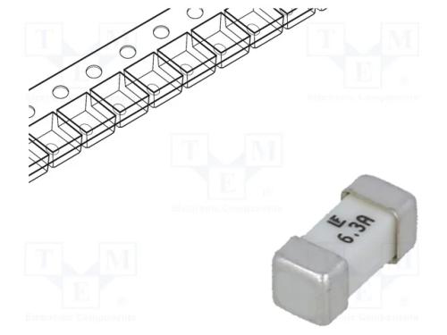 Fusível: baixa tensão, super-imediato, 6,3A, 125V.