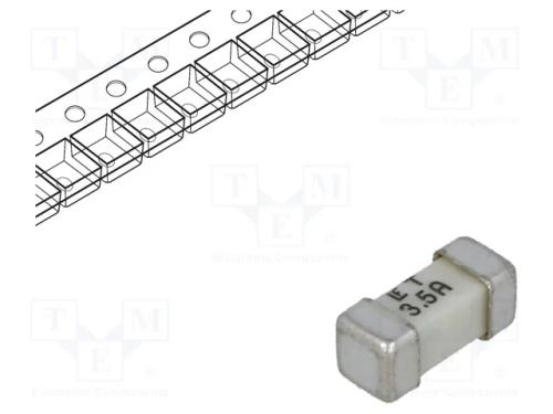 Fusível: baixa tensão, retardado, 3,5A, 125VAC, 1.