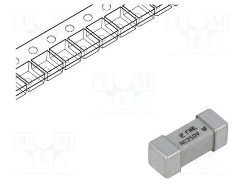 Fusível: baixa tensão, rápido, 1A, 250VAC, 250V, .