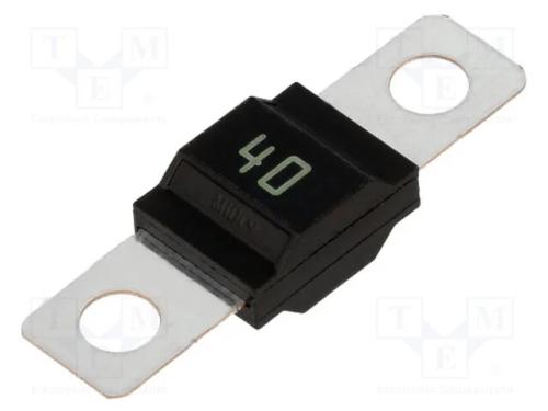 Fusível: Baixa Tensão, 40a, 32vdc, Parafuso M5, Automotivo, 41mm