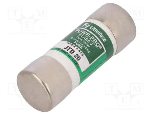 Fusível: Baixa Tensão, Retardado, 20a, 600vac, 300vdc, Industrial