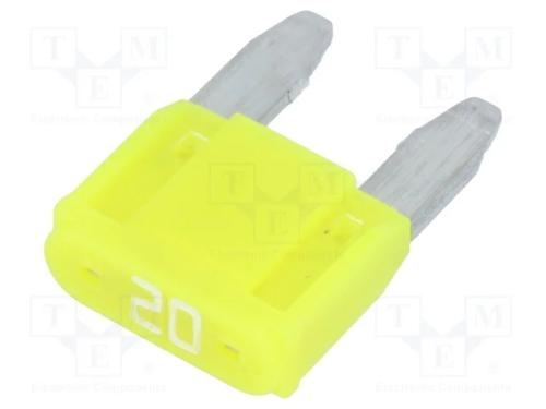 Fusível: Baixa Tensão, 20a, 12vdc, Automotivo, 10,9mm, Smart Glow
