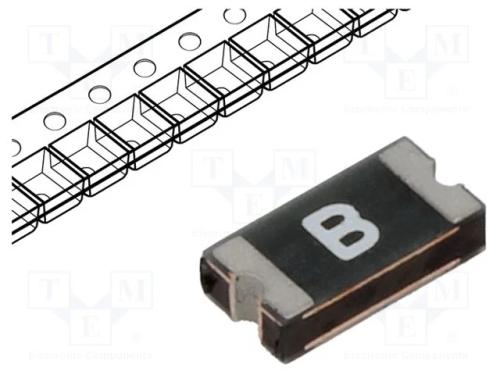 Fusível: de polímero PTC, 160mA, SMD, 1206L