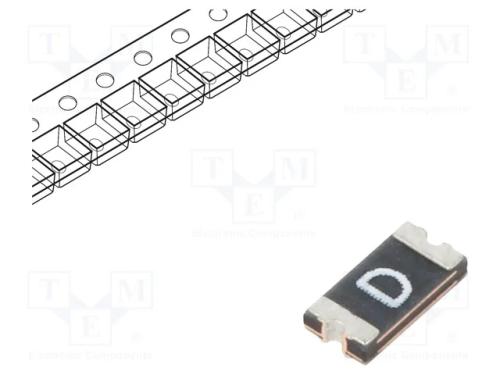 Fusível: de polímero PTC, 250mA, SMD, 1206L