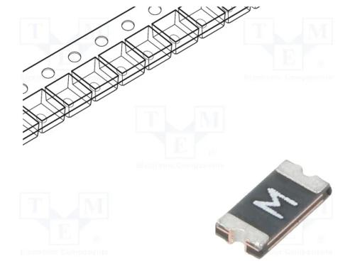 Fusível: de polímero PTC, 500mA, SMD, 1206L