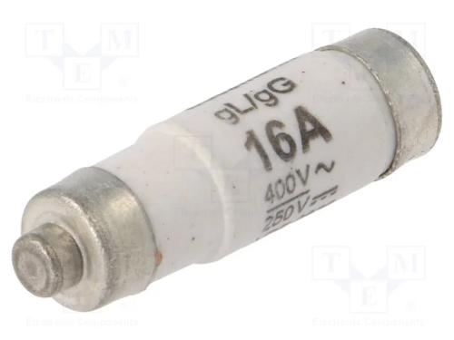 Fusível: Baixa Tensão, 16a, 400vac, 250vdc, Cerâmico,Industrial