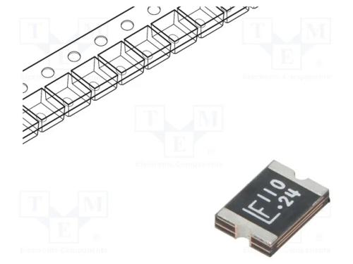 Fusível: de polímero PTC, rápido, 1,1A, 24V, 24VD.