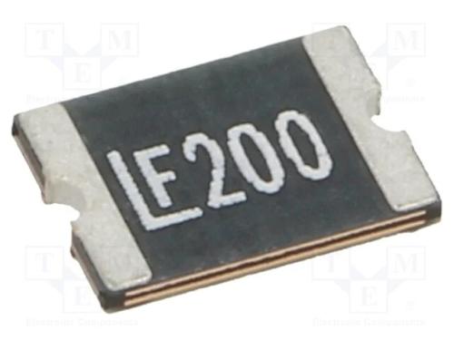 Fusível: de polímero PTC, rápido, 2A, 8V, 8VDC, S.