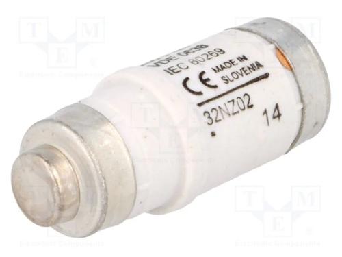 Fusível: Baixa Tensão, 32a, 400vac, 250vdc, Cerâmico,Industrial