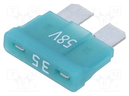 Fusível: Baixa Tensão, 35a, 58vdc, Automotivo, 19,3mm