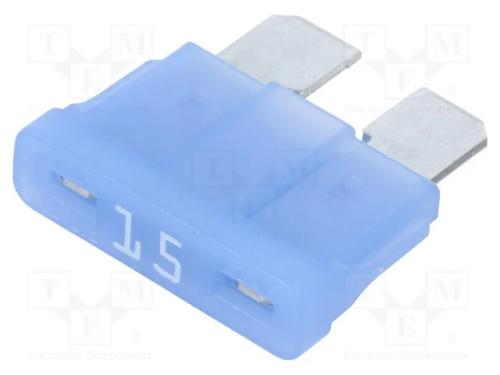 Fusível: Baixa Tensão, 15a, 32vdc, Automotivo, 19,3mm