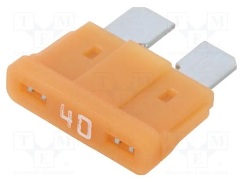 Fusível: Baixa Tensão, 40a, 32vdc, Automotivo, 19,3mm