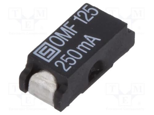 Fusível: baixa tensão, rápido, 250mA, 125VAC, 125.