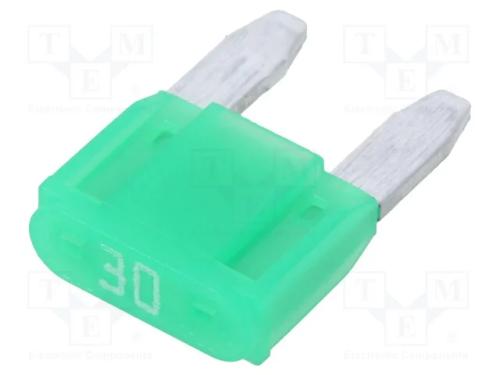 Fusível: Baixa Tensão, 30a, 58vdc, Automotivo, 11,2mm