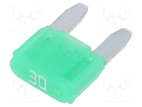 Fusível: Baixa Tensão, 30a, 32vdc, Automotivo, 10,9mm