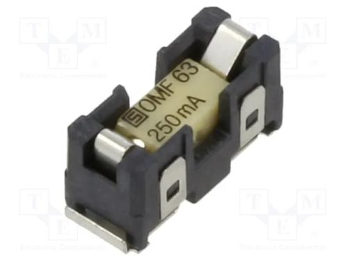 Tomada, Fusíveis Cilíndricos, Smt, -40÷85c, 250ma, Ul94v-0, Preta