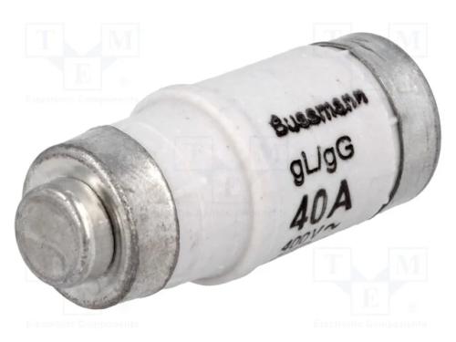 Fusível: Baixa Tensão, 40a, 400vac, 250vdc, Cerâmico,Industrial